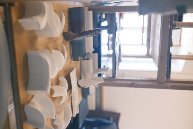 Printed sections of the chair