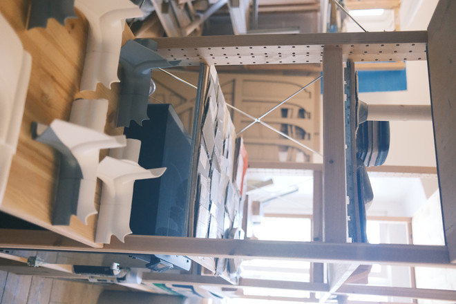 Printed sections of the chair
