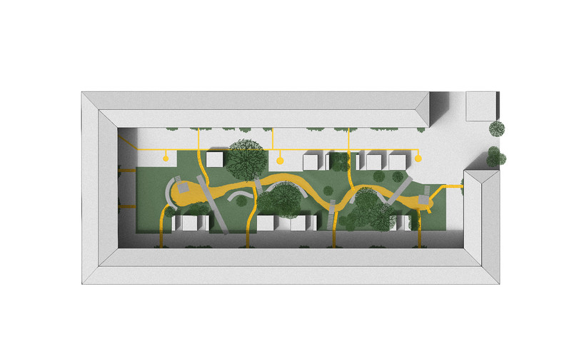 Askøgade - Diagrammatic view of courtyard