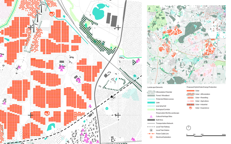 Downscaled for communal access between settlements and station