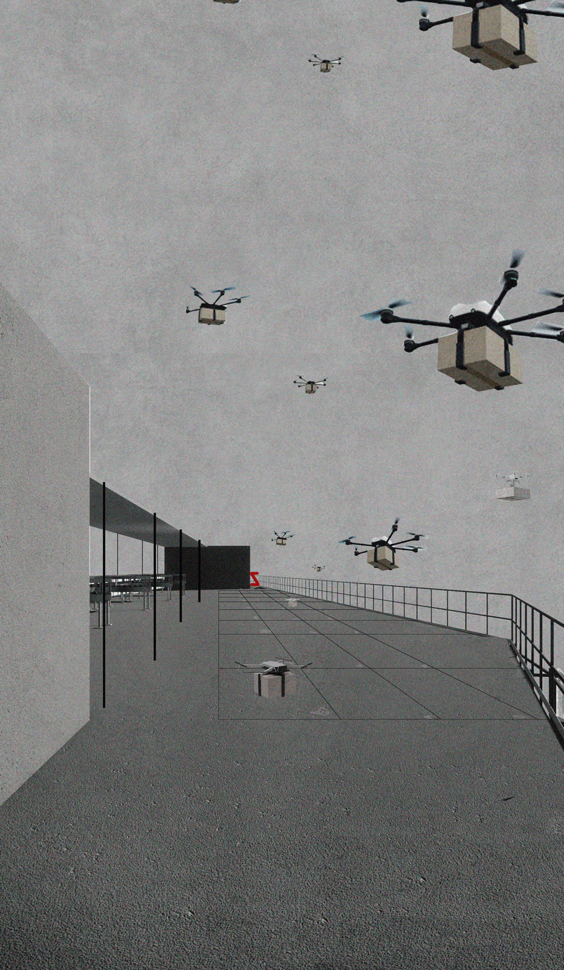  Visualization of the drone park
