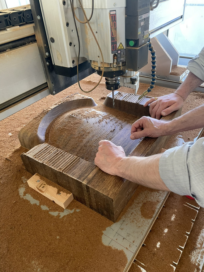 CNC milling the tooling
