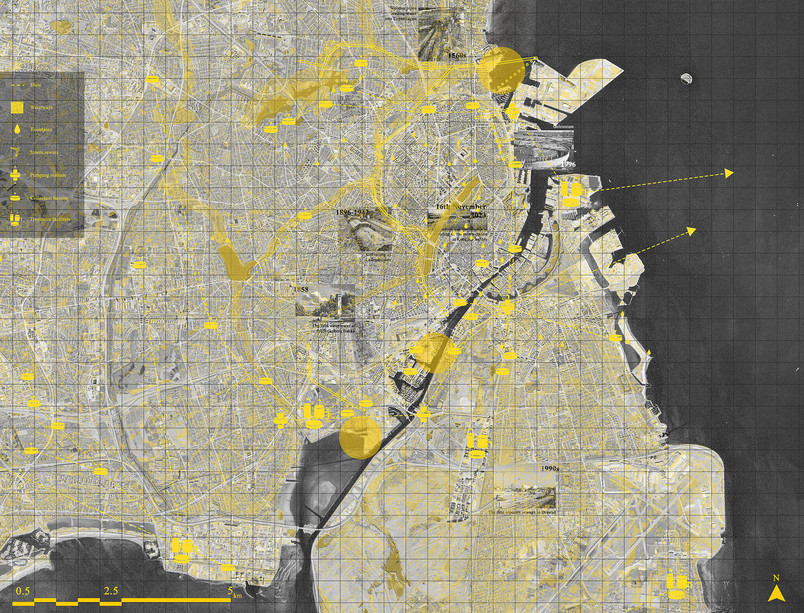 Thick map of the management infrastructures in the region of Copenhagen