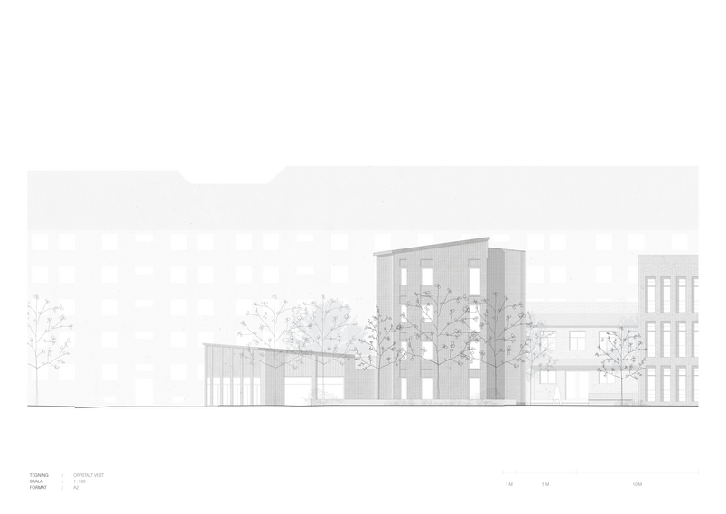 East elevation 1 : 100