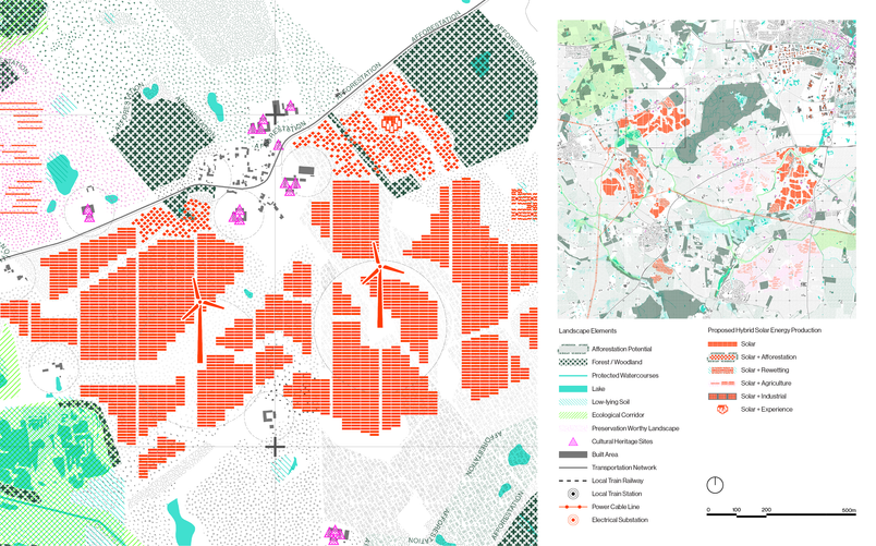 Offset from settlements & wind turbine placement