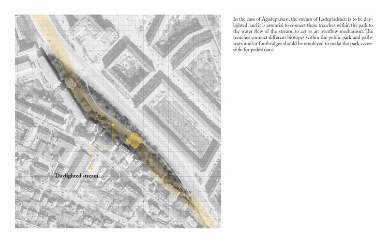 Orthographic map of Ågadeparken showing where the scenario is situated