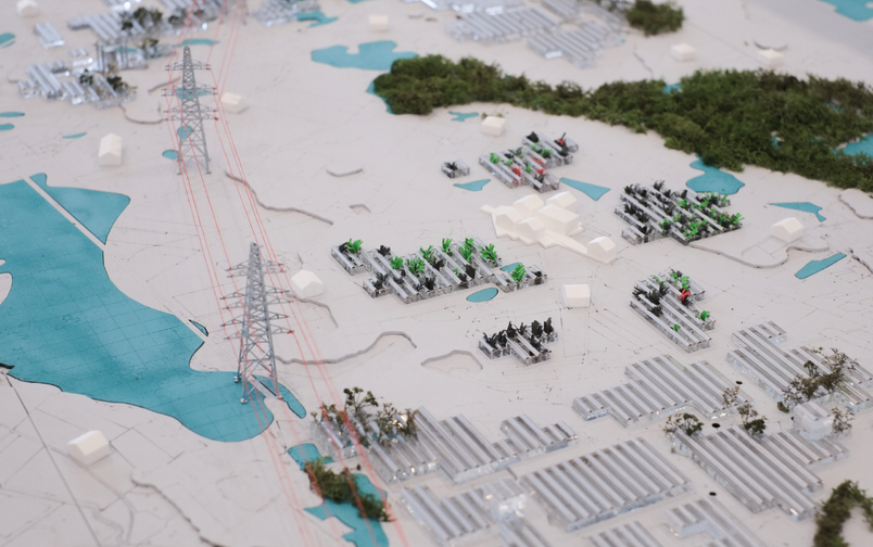 Site model - Wetlands, cable towers, and energy in combination with agriculture