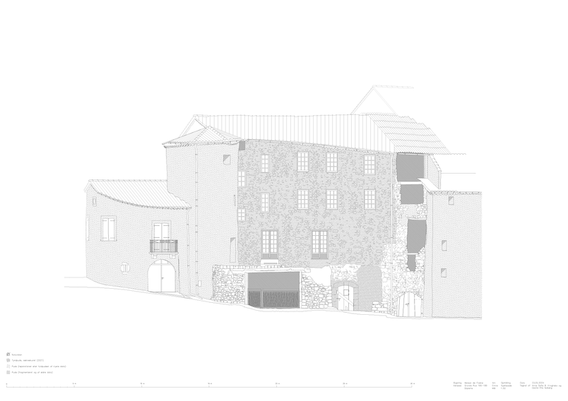 Sydfacade - Eksisterende forhold