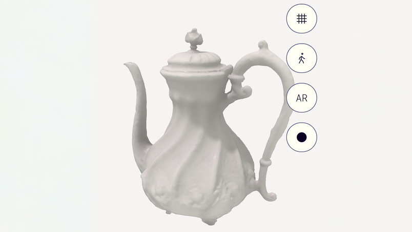 3D scanned tea pot.