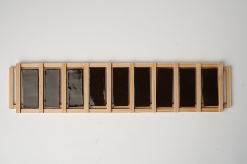 ceramic glazing with ochre 