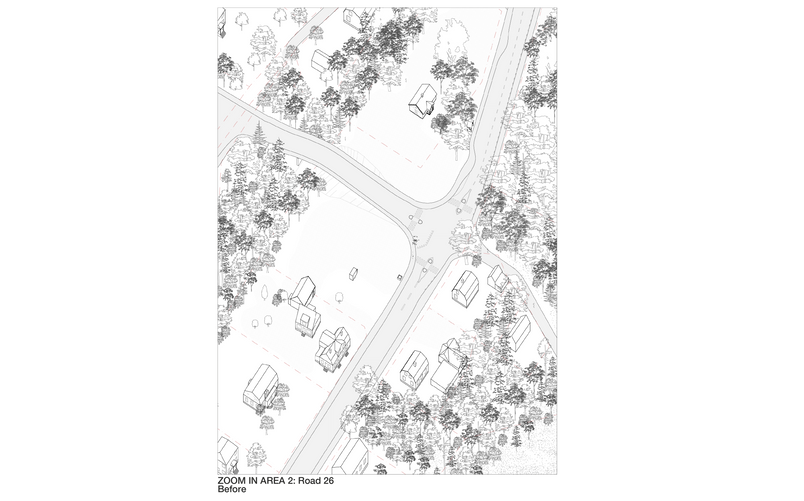 ZOOM IN AREA 2: Road 26 Before