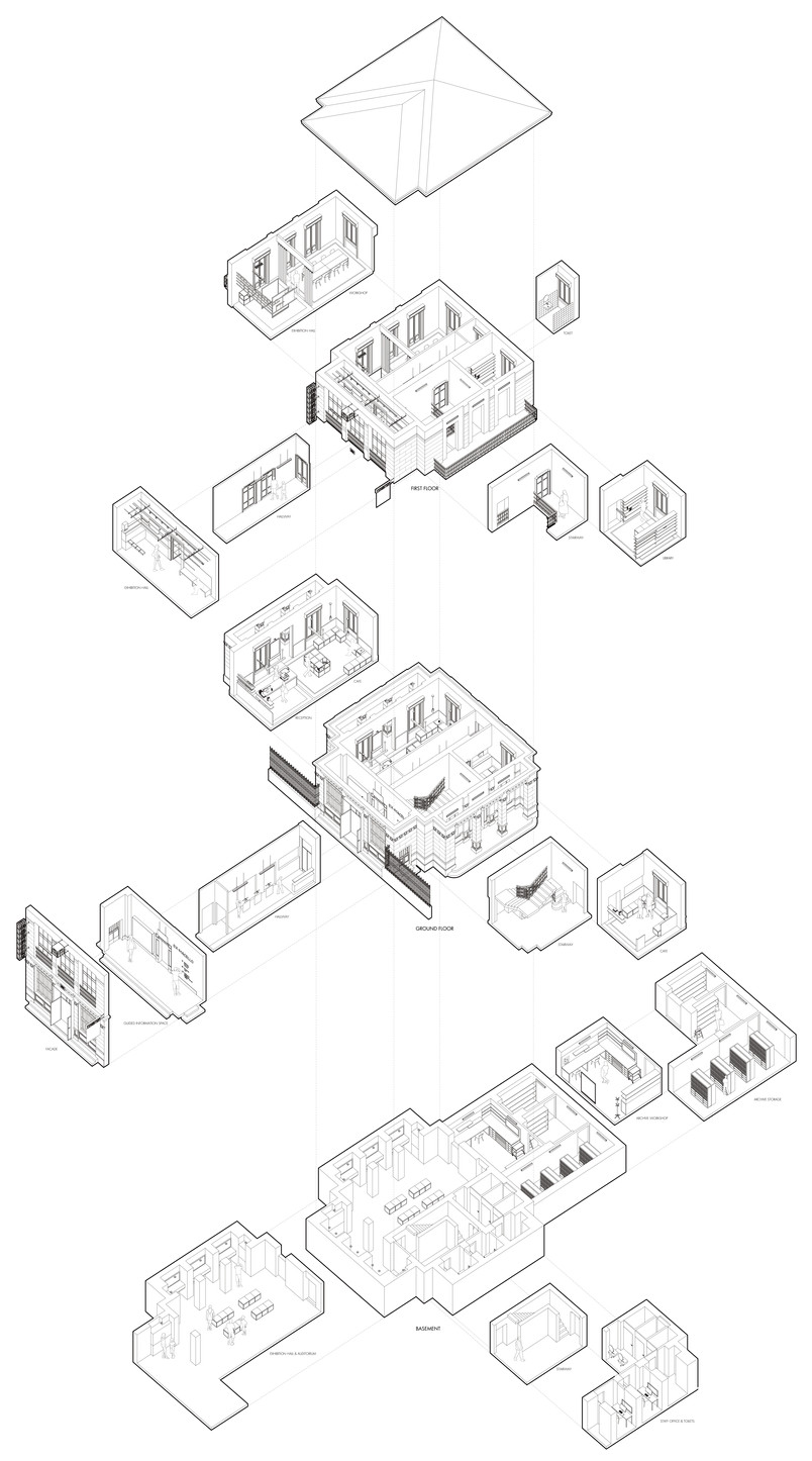 axonometric exploded view