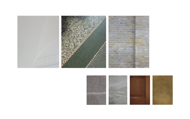 existing materials in café