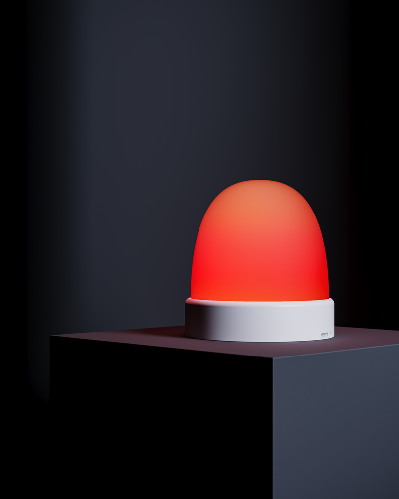 A night light showing low blood sugar.