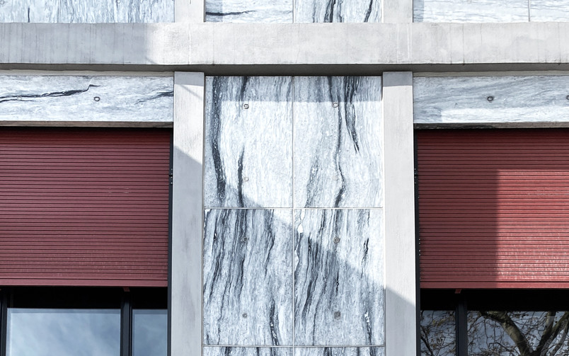 Marble facade