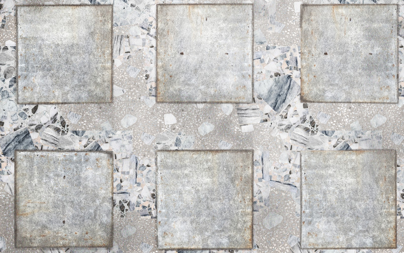 Terrazzo reparing the holes