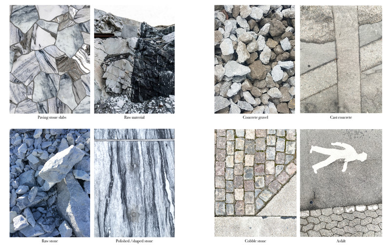 Contrasting materials