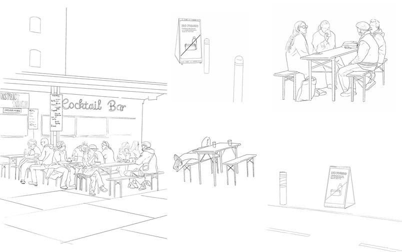 Active zone, street kitchen