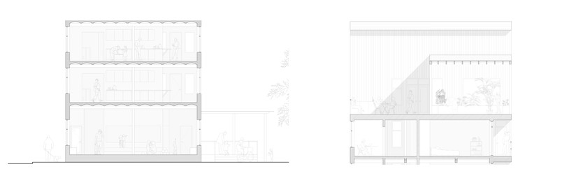 Projekt: Generasjonshjørnet - Gabriel Solheim - Snit 1:100