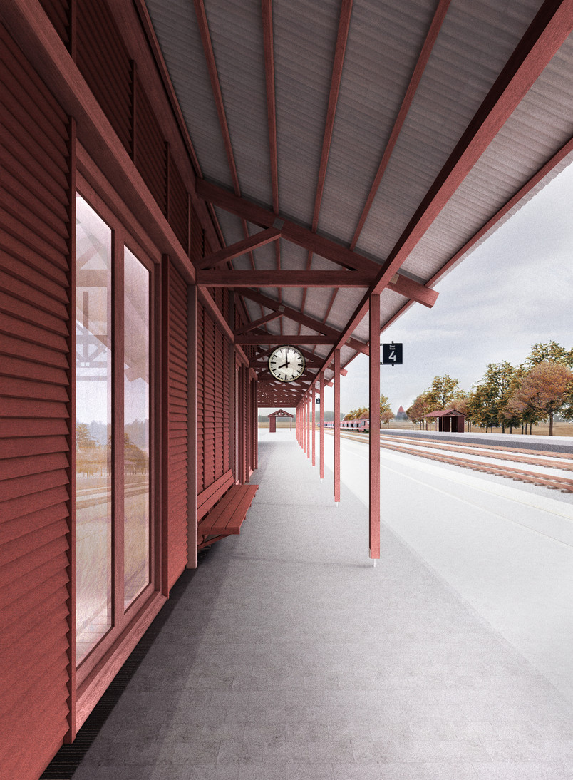 Loggia langs perron