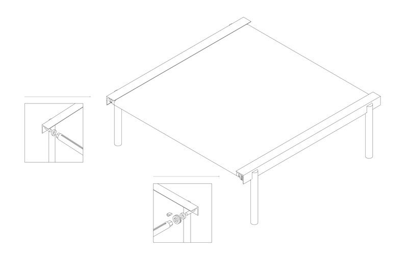 Modular podium system (60 × 60 cm units) – work in progress