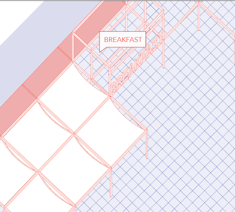 A zoom in of the new breakfast buffet