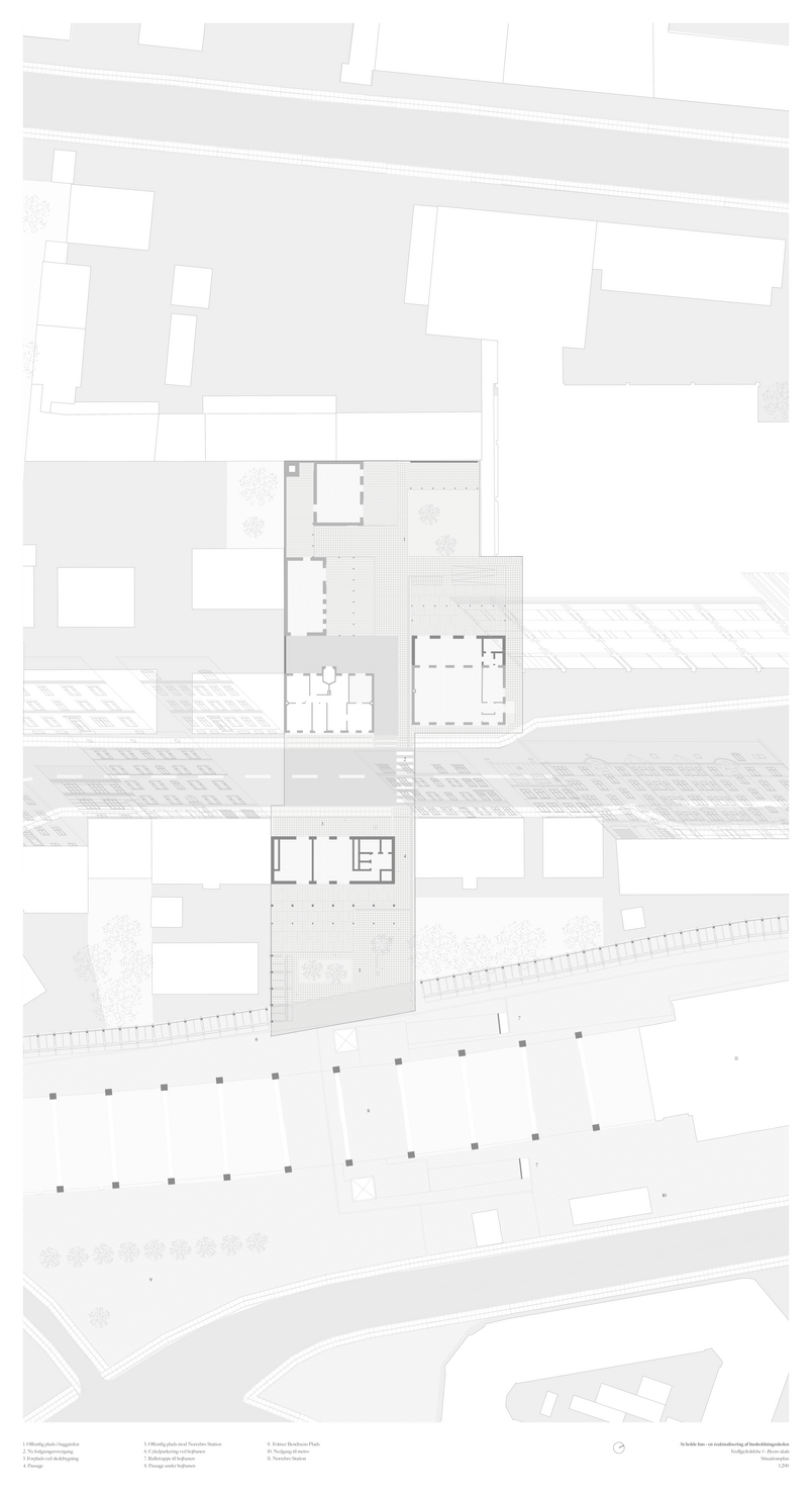 Vedligeholdelse 1 - Byens Skala. Situationsplan 1:200