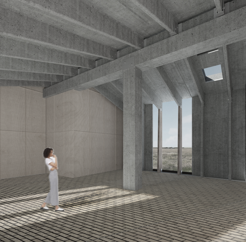 Scale Understanding – The Intersection of Reused Concrete components as the building’s load-bearing backbone