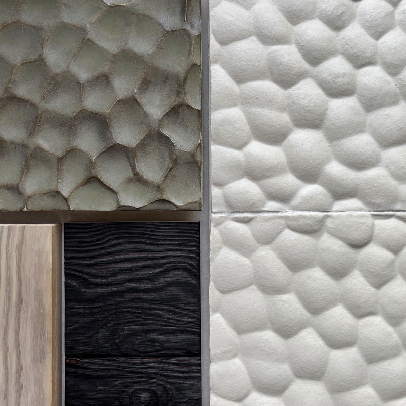MATERIAL MOODBOARD FOR THE SAUNA