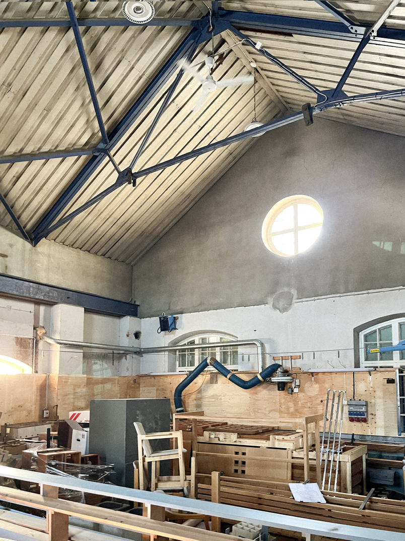 Spelhuset - opbevaring af møbler fra Kirunas tidligere stadshus der blev nedrevet i 2019
