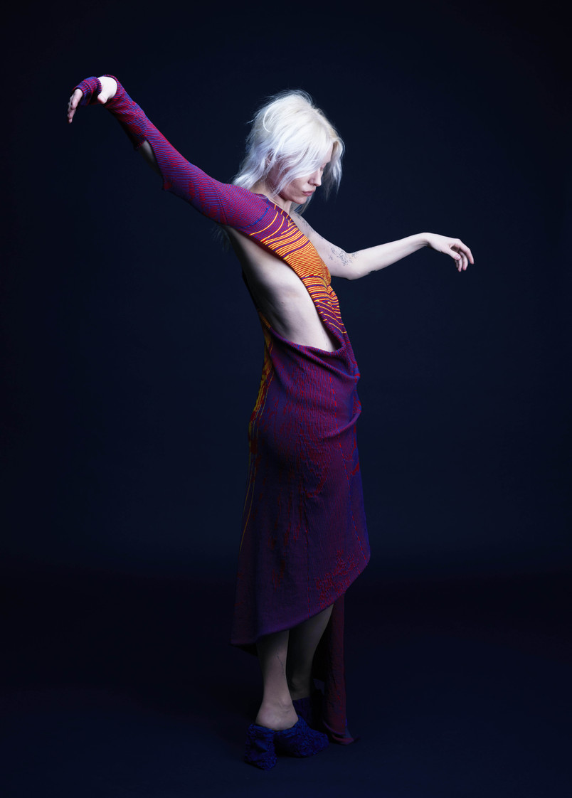 Spiral Dress photoshoot