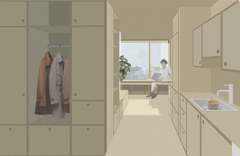 Interior perspective - Individual rooms