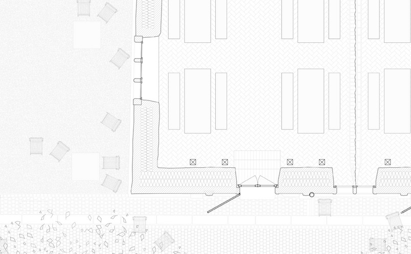 Plan - planløsning, stueetagen mod Christiansborg