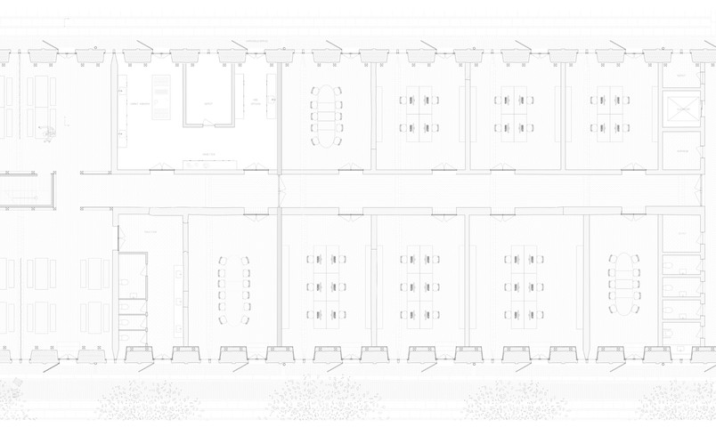 Plantegning 1:50 - stueetagen mod Christiansborg