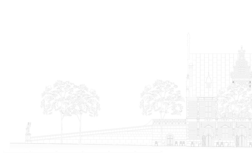 Opstalt 1:50 – facade mod Slotsholmsgade