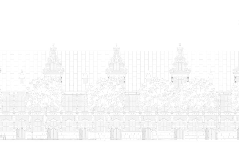 Opstalt 1:50 – facade mod Slotsholmsgade