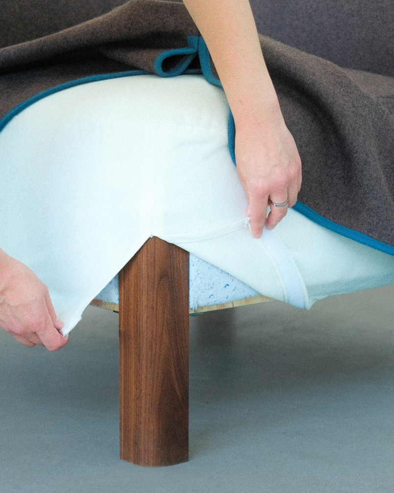 detail of sofa leg