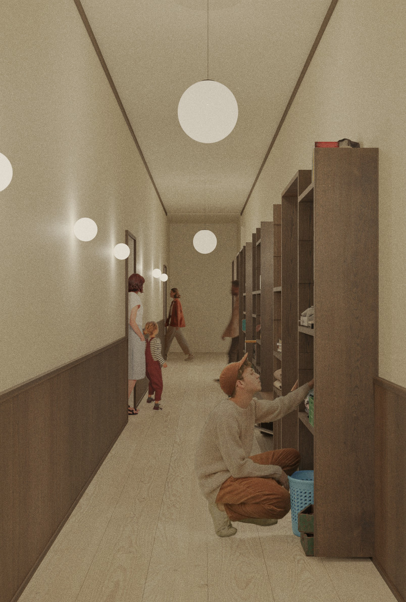 Illustration Showing 'Furnitecture' Wall