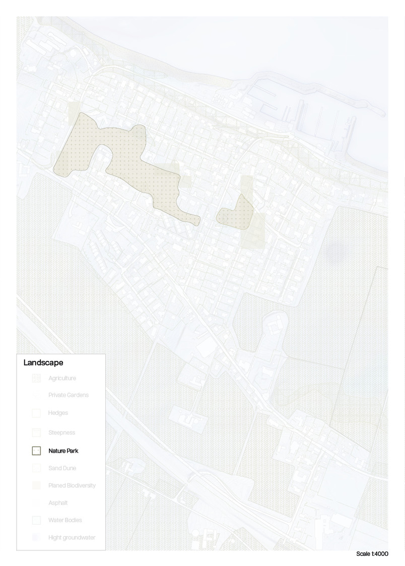 Under utilized green space in the middle of the village