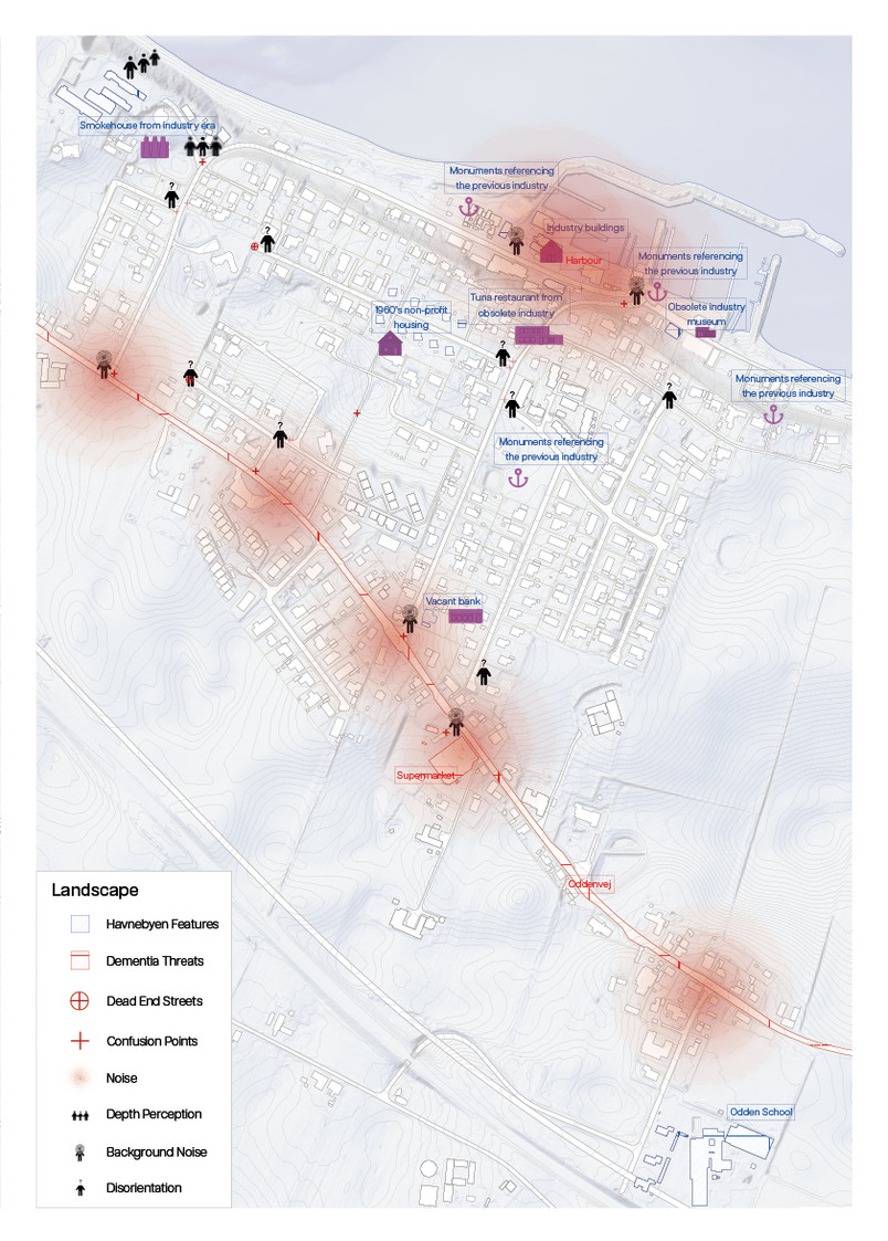 Local landmarks and dementia threats