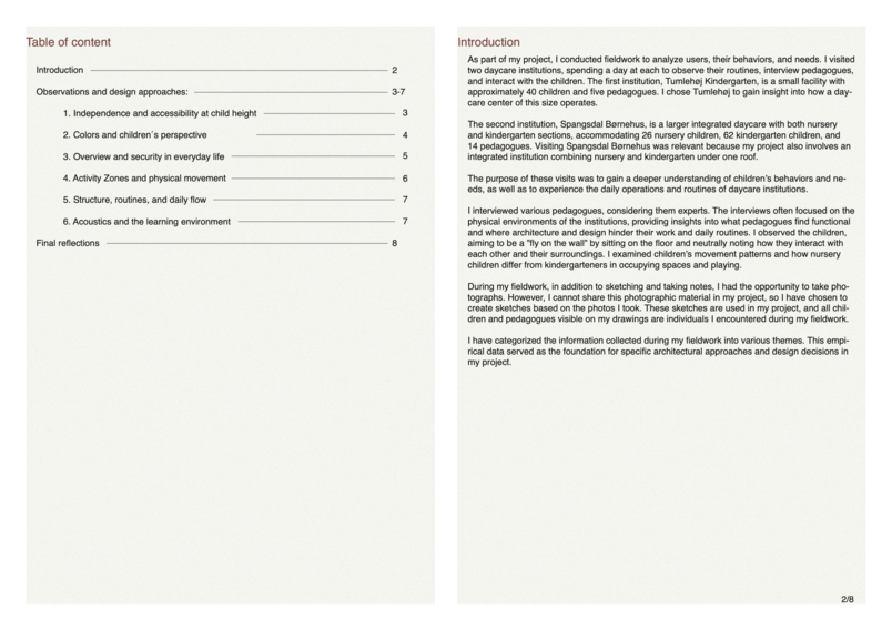 architectural responses to pedagogical needs 
