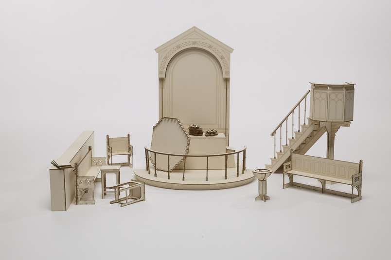 Existing furnishings 1:10 model