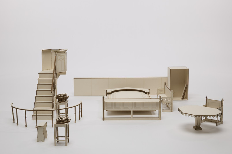 Existing furnishings 1:10 model