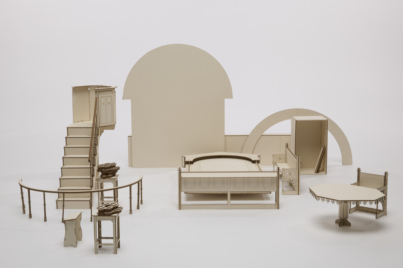 Existing furnishings 1:10 model
