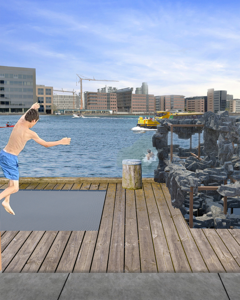 Boardwalk at Islandsbrygge visualisation