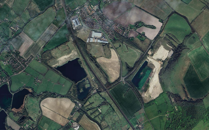 The patchy green belt landscape today