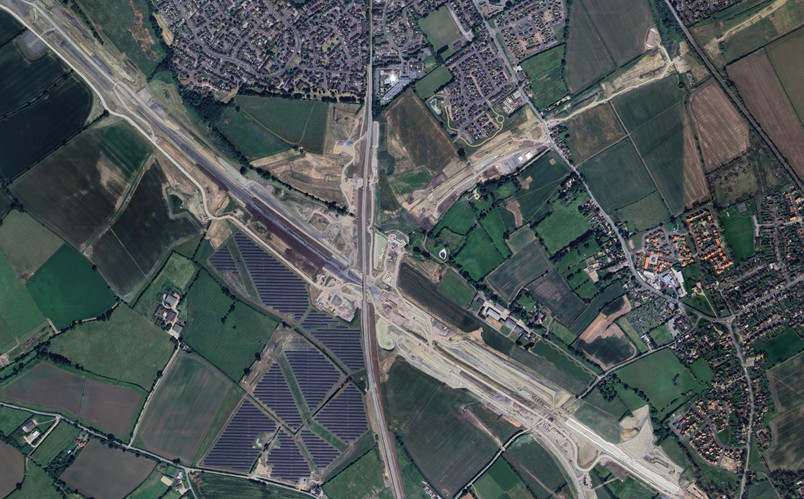 The patchy green belt landscape today