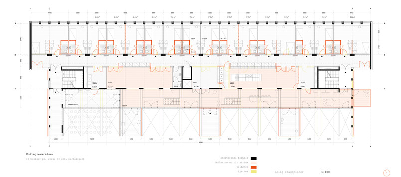 plan af kollegieboliger