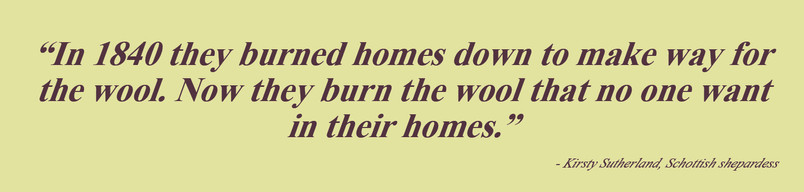 Burning wool