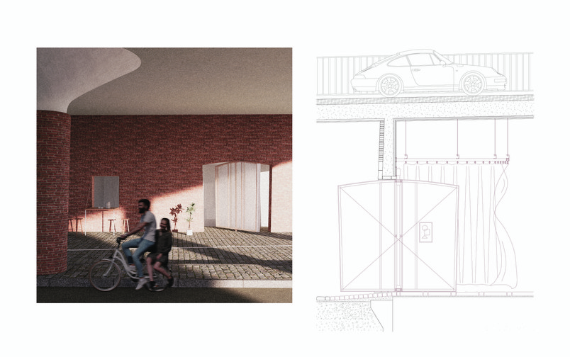 1: 20 section, exhibition hall
